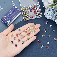 72 Stück Charms aus Platinlegierung in 12 Farben&nbsp;RGLA-SC0001-05