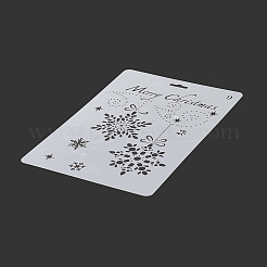 Kreative Weihnachten Kunststoff Zeichnung Schablone&nbsp;X-DIY-L007-09