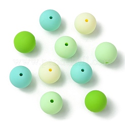Perles en acrylique opaque de style caoutchouté&nbsp;LS-MACR-CJC0009-02C