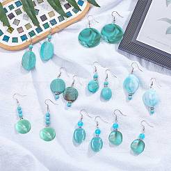Kits para hacer aretes de imitación de piedras preciosas&nbsp;DIY-SC0012-11
