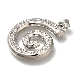 Porte micro ouvrent pendentifs zircone cubique en laiton de placage&nbsp;KK-I720-54P