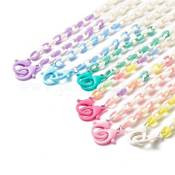 Акриловые ожерелья-цепочки, разноцветные, 28.4 дюйм (73 см)
