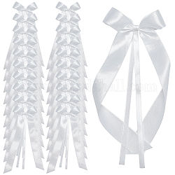 Bowknot-Polyesterband für DIY-Kleid, Textildesign, oder festliche & Partydekoration, weiß, 230x100x4.5 mm