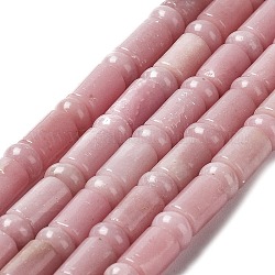 Natürliche rosa Opalkorne Stränge, Kolumne, 8~10x6~7 mm, Bohrung: 1~1.2 mm, ca. 59~65 Stk. / Strang, 15.24~15.87 Zoll (38.7~40.3 cm)