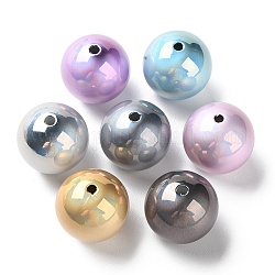 Perline acrilico opaco, tondo, colore misto, 20mm, Foro: 2.5 mm