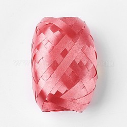 Cinta de globos, cinta que se encrespa, para la decoración del partido, coral luz, 3/16 pulgada (5 mm), aproximamente 10 m / rollo, 6 rollos / bolsa