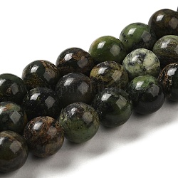 Fili di perline di crisoprasio naturale, tondo, 12~12.5mm, Foro: 1.5 mm, circa 32pcs/filo, 15.28'' (38.8 cm)
