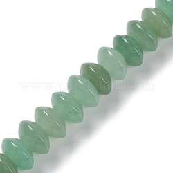 Verde naturale perline avventurina fili, disco, 12x6mm, Foro: 0.7 mm, circa 33pcs/filo, 8.27~8.46 pollice (21~21.5 cm)