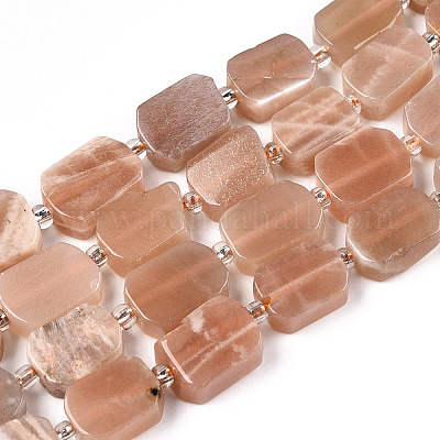 Natürliche sunstone Perlen Stränge&nbsp;G-T138-25-1