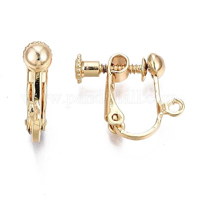 Wholesale Brass Screw-Back Earring with Loop 