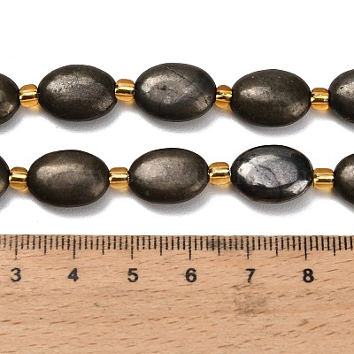 Stränge aus natürlichen Goldpyritperlen&nbsp;G-F833-E01-01-1