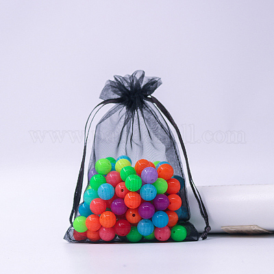 Sacchetti rettangolari in organza con coulisse&nbsp;CON-PW0001-054B-08-1