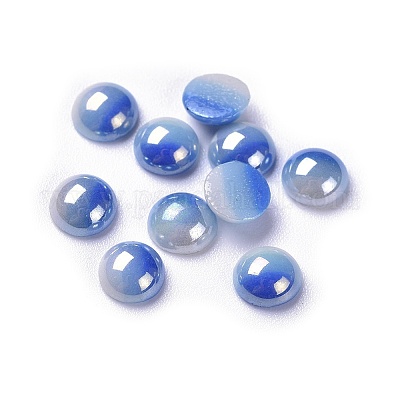 Cabochon di vetro opaco&nbsp;GGLA-S038-10E-6mm-1