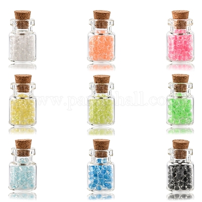SUNNYCLUE Kit Creazione Orecchini Fai Da Te Con 7 Stili Di Pendenti A Bottiglia In Resina, 14 Pezzi, Per Principianti, Con Scatola Portaoggetti