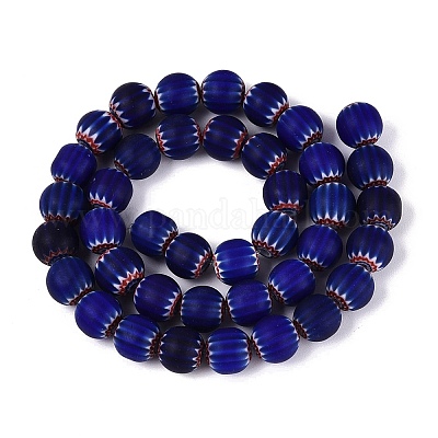 Handgemachte Millefiori Glas runde Perlen&nbsp;LA-N002-10A-1