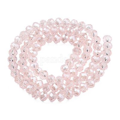 Chapelets de perles en verre électroplaqué&nbsp;EGLA-A034-T1mm-A03-1