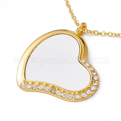 Wholesale Sublimation Blank Aluminum Pendant Necklace 