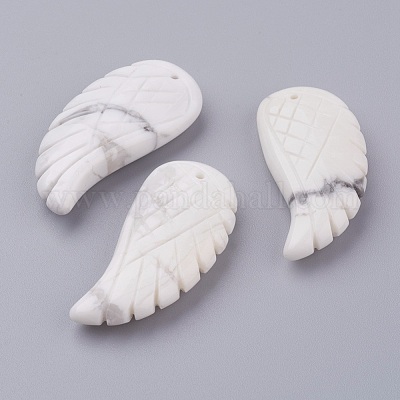 Ciondoli Howlite naturale&nbsp;G-E435-F-15-1