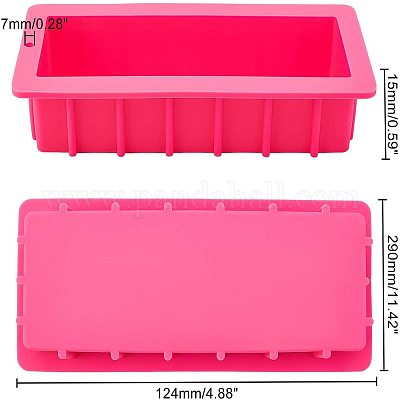 Wholesale AHANDMAKER Loaf Soap Mold + Silicone Wooden Box +