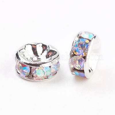 Messing Strass Zwischen perlen&nbsp;X-RB-A014-Z8mm-28S-NF-1