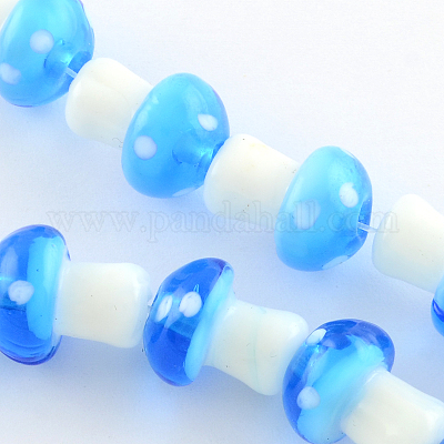 Wholesale Mushroom Handmade Lampwork Beads Strands 