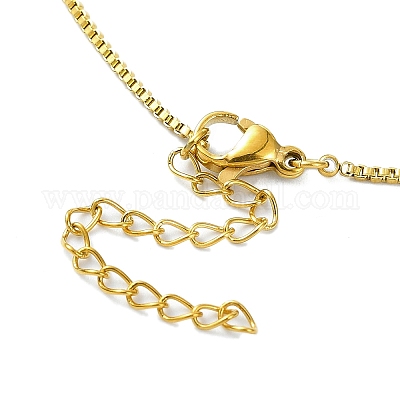 Collane con ciondolo in acciaio inossidabile 304&nbsp;NJEW-K264-01G-1