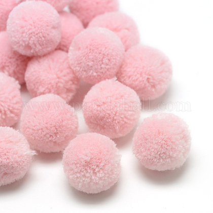 Diyドールクラフトポリエステルポンポンボール ラウンド ピンク mmの通販 Jp Pandahall Com