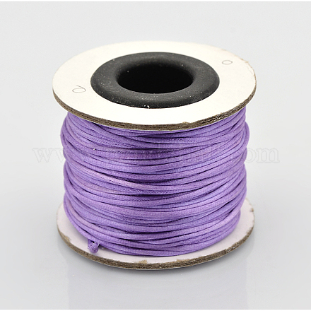 Cordons fil de nylon tressé rond de fabrication de noeuds chinois de macrame rattail NWIR-O001-11-1
