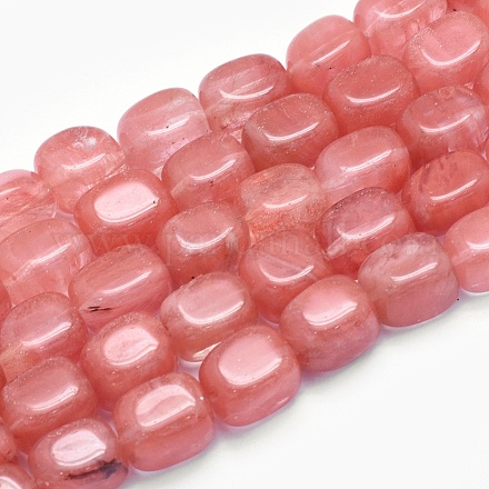 Chapelets de perles de pierre de pastèque en verre G-G765-22-1