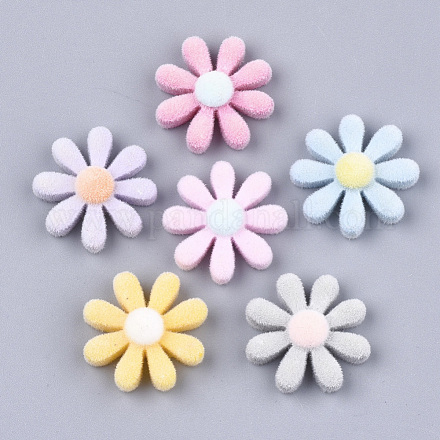 Flocky Resin Cabochons FIND-T046-26B-1