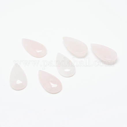 Naturales de cuarzo rosa piedras preciosas cabochons X-G-T024-15x30mm-13-1