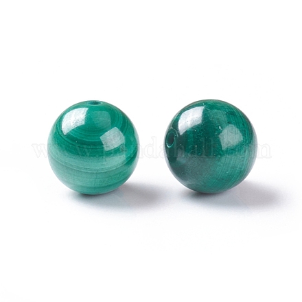 Perles naturelles malachite G-E557-13B-1