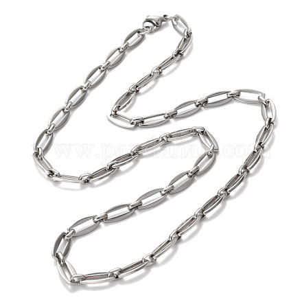 304 Stainless Steel Link Chain Necklaces STAS-O142-01P-1
