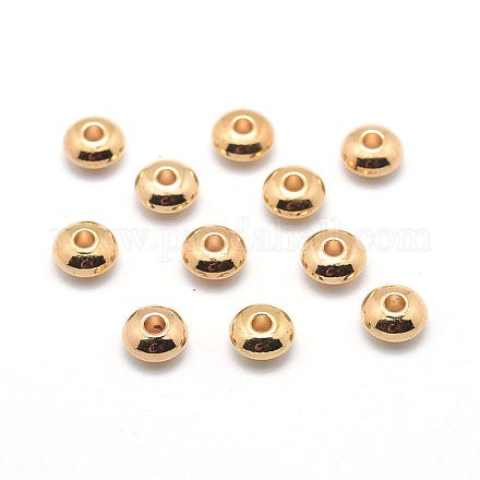 Perles rondelles en laiton KK-E739-09A-G-1