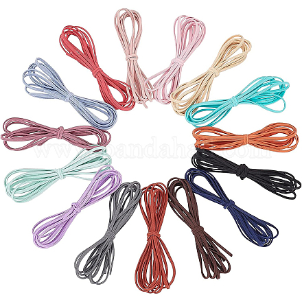 Benecreat 15 hilos 15 colores cuerdas elásticas de nylon EC-BC0001-46-1