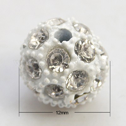 Alloy Middle East Rhinestone Beads RB-E117-12mm-07-1