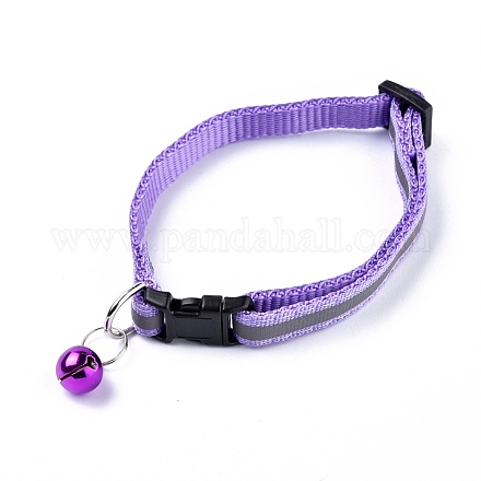 Collar reflectante de poliéster ajustable para perros / gatos MP-K001-A12-1