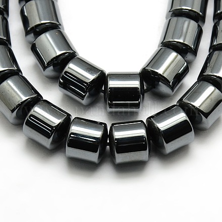 Grade AA Non-magnetic Synthetic Hematite Column Beads Strands G-F161-06E-1