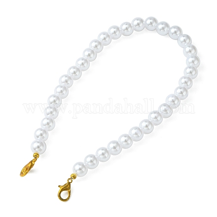 Cinturini per borse con perline rotonde in finta perla in plastica abs AJEW-FZ00006-1