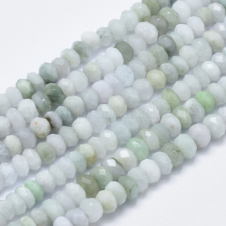 Natural Apple Green Jade Beads Strands G-K246-02A-1