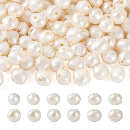Natur kultivierten Süßwasser Perlen PEAR-BT0002-01-1