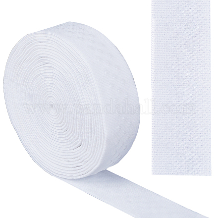 Banda de agarre elástica de silicona antideslizante de poliéster de 5 yardas para proyectos de costura de prendas FIND-WH0152-138B-01-1
