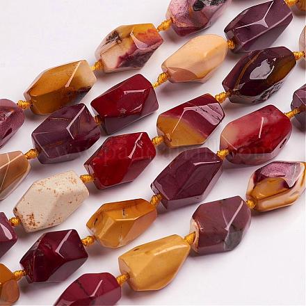 Natural Mookaite Beads Strands G-D834-04-1