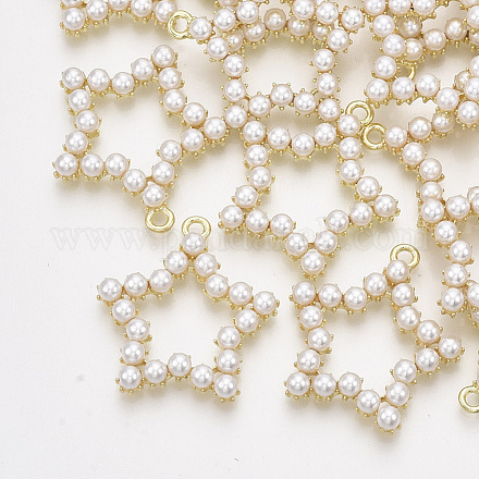 Colgantes de perlas de imitación de plástico abs PALLOY-T071-067-1