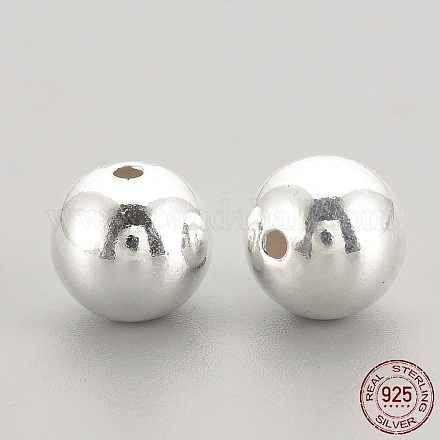 925 Sterling Silber Perlen STER-S002-15-4mm-1