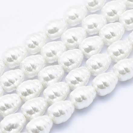 Chapelets de perles en coquille électrolytique BSHE-G009-A-02-1