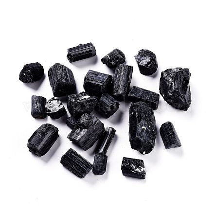 Perles de tourmaline noire naturelle brute brute G-I302-01-1