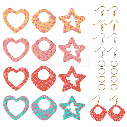 Spritewelry kit fai da te per creare orecchini pendenti con stelle DIY-SW0001-02-1