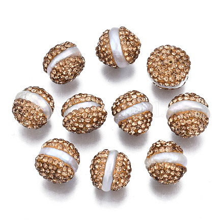 Perles de strass en argile polymère RB-S056-21-01-1