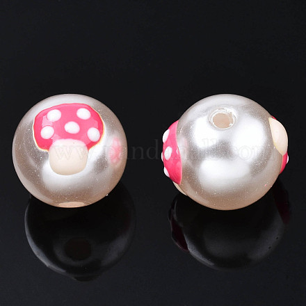 Perles d'imitation perles en plastique ABS KY-N015-106-1